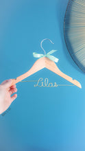 Load image into Gallery viewer, Personalized child hanger baby baptism gift
