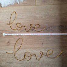 Load image into Gallery viewer, Word &quot;Love&quot; in gold thread
